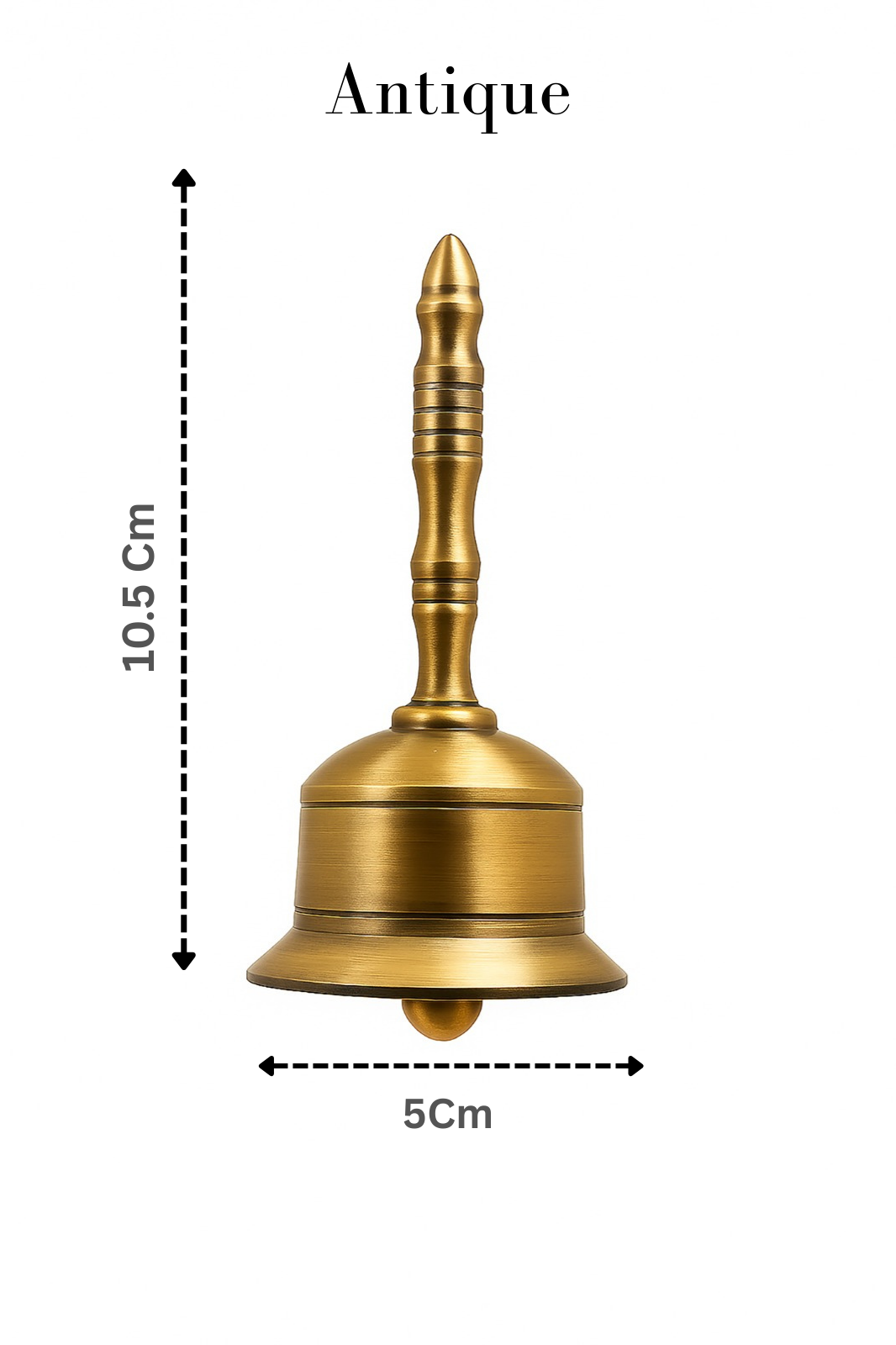 Brass Pooja Hand Bell with four variants