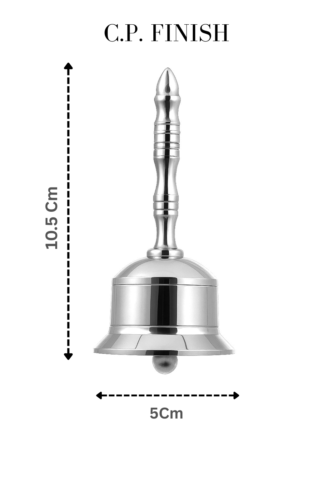 Brass Pooja Hand Bell with four variants