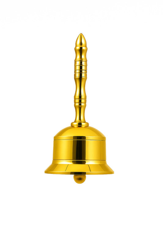 Brass Pooja Hand Bell with four variants