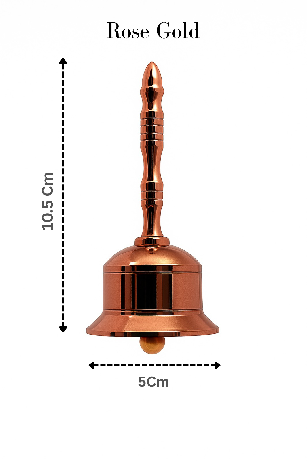 Brass Pooja Hand Bell with four variants