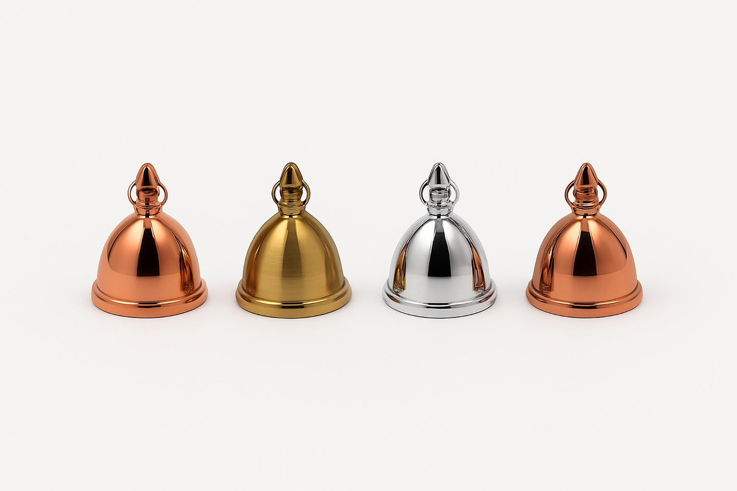 Brass Pooja Hanging Bell With Four Variant