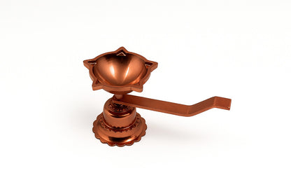 Brass Pooja Hand Diya With Four Variants