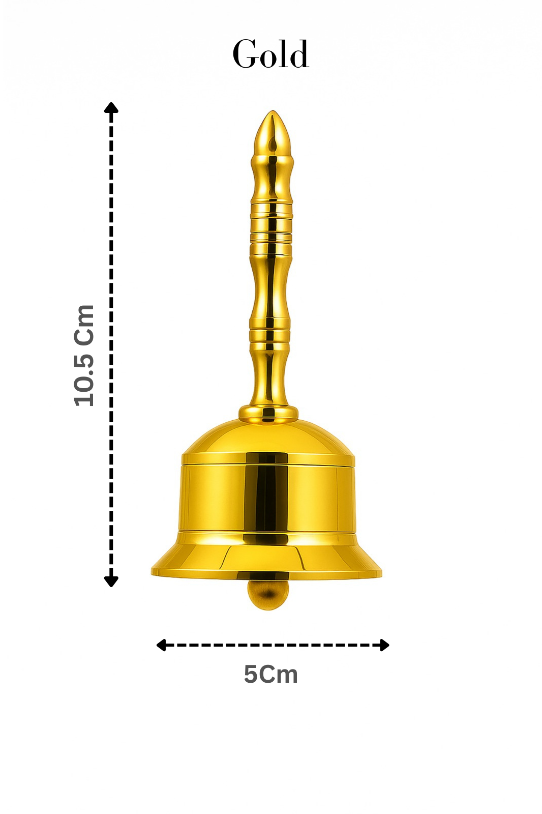Brass Pooja Hand Bell with four variants
